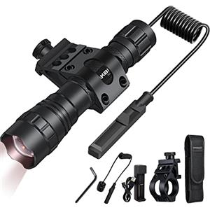 DARKBEAM Torcia infrarossi 940nm LED, Funzionare con Dispositivo a Visore Notturno IR, Ricaricabile Invisibile Tattica Torce Infrarosso Luce per Lunga distanza Caccia, Salvataggio, con Batteria e clip