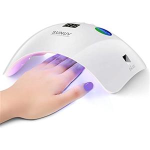 SUNUV Lampada Unghie UV LED Lampada per Unghie Rosa con Sensore Di Avvio Automatico, Display LCD e Timer 30/60/99s