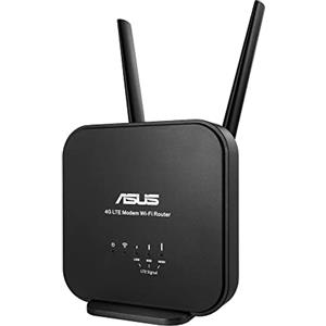 ASUS 4G N12 B1 Modem Router LTE, Velocità Internet Fino a 150Mbps, Velocità WiFi fino a 300Mbps, 3G e 4G, Porta Ethernet, Firewall, Installazione Facile Plug-n-Surf, Nero