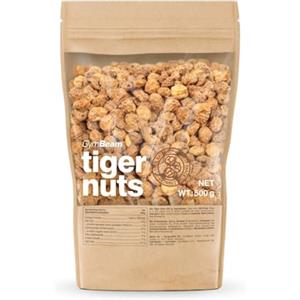 GymBeam Tiger Nuts - Ricche di Grassi Insaturi e Fibre, Basso Contenuto di Sale, Perfette per Latte Vegetale e Ricette, Ideali come Snack Croccante, Ricorda Mandorle e Cocco, 500 g