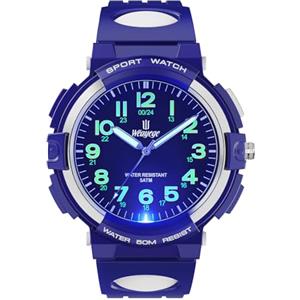 Weayege Orologio Bambini,Nuovi Orologi per Bambini a 7 Colori,Orologio Bambini Analogico con Cinturino in Gomma,Impermeabile 50M, Full HD 1080p