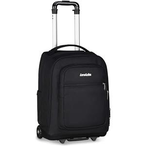 Invicta Trolley Scuola Bump, Nero, 38 L, Doppio Scomparto, Barra Telescopica, Ruote 75 mm, Tasca attrezzata, Scomparto porta pc, Tasche portaborraccia, Scuola media e superiore, Ragazzo, Ragazza