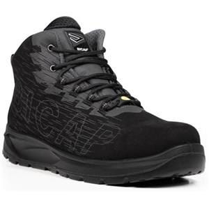 BICAP ABSOLUTELY SAFE Bicap Scarpe Antinfortunistiche Uomo Donna ICON MID ESD S3S Sacca Porta Scarpe Lavoro Tomaia in Microfibra Idrorepellente Traspirante Puntale Alluminio BI-ALLOY Suola Antiscivolo Industria Logistica
