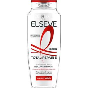 L'Oreal Paris L'Oréal Paris - Shampoo ricostituente - Ripara e rafforza la fibra - Per tutti i tipi di capelli danneggiati - Arricchito con concentrato riparatore ceramidi - Elseve Total Repair 5-400 ml