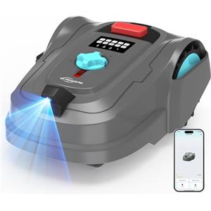 YARDCARE M800Plus Robot tagliaerba senza filo perimetrale, fino a 800 m², posizionamento GPS + visione IA, percorsi a U, robot tosaerba con App, ricarica automatica, rilevamento di 150 ostacoli