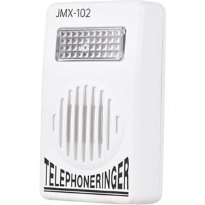Horett Amplificatore Telefonico Suoneria Aiuto Luce Stroboscopica Campanello Forte 70 DB per Non Udenti Telefono Fisso Montaggio a Parete Senza Batteria