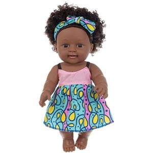 Joygoodta Bambolotti Neri, Bambolotti Neri 12'' Vinile Morbido e Sicuro Bambola Realistica Riccioli Africani Rinati per Maschi e Ragazze, Stile 1