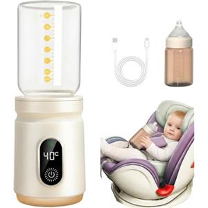AAFGVC VEO - The First Portable Battery-operated Bottle Warmer Scaldabiberon Portatile Ricaricabile 70 Gradi con Funzionamento a un Solo Pulsante per Neonati e Famiglie Attive