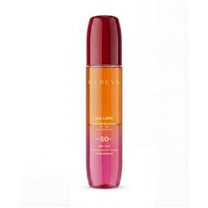 REBEYA Protezione solare abbronzante spray SPF 50+ con attivatore di melanina - abbronzante corpo bifasico olio solare spray abbronzante rapido uniforme e luminoso crema solare corpo leggera cocco