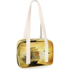 TropicalLife Borsone sportivo a forma di barca a vela da mare, mini borsa da palestra, leggera, casual, da viaggio, per sport, per bambini, ragazze, ragazzi, donne, uomini