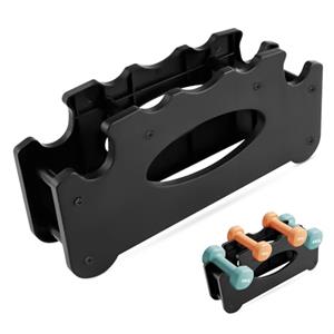 xyuayamz Rastrelliera Pesi, Porta Manubri, Compatto Porta Pesi, Può Contenere 4 Manubri Manubri Leggeri Porta Manubri Palestra Casa, Adatto per Palestre Domestiche, a Doppio Strato, Nero