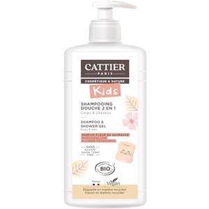CATTIER PARIS Cattier Kids - Shampoo doccia 2 in 1, profumo di fiori di marshmallow biologico, 500 ml