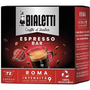 Bialetti Roma Gusto Intenso Mokespresso 72 Capsule Originali