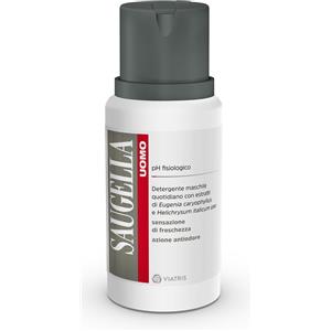 Saugella Uomo Detergente Intimo 200ml - pH Fisiologico con Elicriso e Chiodo di Garofano