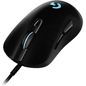 Logitech G403 Mouse Gaming, Sensore HERO 25K, LIGHTSYNC RGB, Leggero 87 g + 10 g Opzionale, Cavo Intrecciato, 25.600 DPI, Impugnature Laterali in Gomma, PC/Mac - Nero