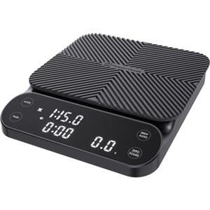 Maestri House - Bilancia da caffè S3 con timer, 3 kg/0,1 g, bilancia digitale ricaricabile, 3 modalità di preparazione, rapporti regolabili e display della velocità di flusso, di qualità da barista