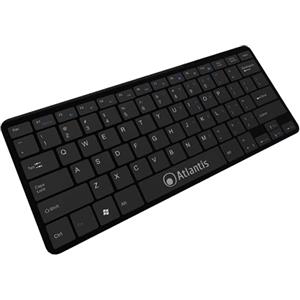 Atlantis Argo Tastiera ultraslim 78 tasti USB Tasti "Chocolate" Colore Nero