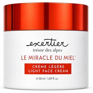 EXERTIER Crema Viso Idratante e Lenitiva Anti-Rossore con Acido Ialuronico e Miele delle Alpi - Trattamento Giorno Nutriente per Pelli Secche e Sensibili - Texture Leggera Non Unge, Base Trucco - 50 ml