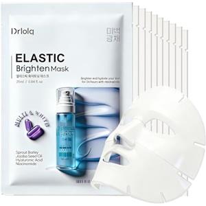Byulbyulskin Maschera facciale coreana 10 fogli, elastica Brighten & Tightening & profonda umidità & anti-invecchiamento, ammorbidimento della pelle, maschera facciale coreana (Elastico Brighten)