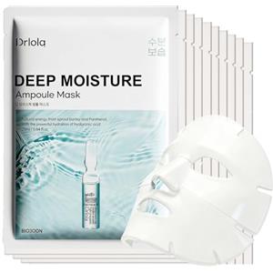 Byulbyulskin Maschera facciale coreana 10 fogli, elastica Brighten & Tightening & profonda umidità & anti-invecchiamento, ammorbidimento della pelle, maschera facciale coreana (idratante)
