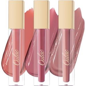 OULAC Kit Rossetti Liquidi Matte - Set 3 Tinte Labbra a Lunga Tenuta 12H - Finish Cremoso & Coprente - Formula Senza Trasferimento - Con Vitamina E - Vegan & Cruelty Free - 4,5ml x3(M11+M12+M24)
