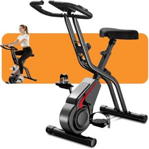 UMAY cyclette da casa pieghevole Ergometer, cyclette pieghevole 5-in-1 con Resistenza Magnetica a 16 Livelli, cyclette per casa Bici da Camera con Sedile Comodo, Massimo 136kg
