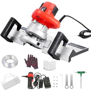 JAOGAUS Tagliapiastrelle Ad Acqua,1200W Taglio 45 Gradi Piastrelle Elettrica, Piastrelle Taglia Mattonelle con Lama 110mm, Pompa Acqua 12V, Taglierino Elettrico per Ceramica/Pietra