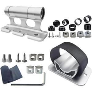 Baoblaze Supporto per forcella bici, portabici da tetto per auto con sgancio rapido, supporto universale per ruota, supporto per forcella anteriore, blocco, Argento