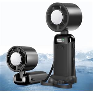 Jsdoin mini ventilatore portatile ricaricabile,5 velocità Turbo ventilatore usb da tavolo,ventilatore piccolo portatile a batteria, per casa, ufficio, camera da letto, viaggi e all'aperto (Nero)