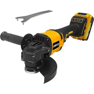 L1NXIXI Smerigliatrice angolare a batteria da 125 mm per DE walt 20 V MAX, senza spazzole 8500 giri/min, compatta e professionale con 3 velocità variabili, ideale per tagliare, levigare e lucidare (senza