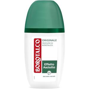 Borotalco, Deodorante Vapo Originale, Formula Senza Alcool con Talco a Cristalli Attivi, Tripla Protezione Asciutta, Profumo di Borotalco - Formato da 75 ml