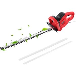 TEENO Tagliasiepi Elettrico 710 W, Tagliasiepi Elettrica Lunghezza Lama 610 mm, Distanza Denti 20 mm, Taglia Siepe con Protezione Della Lama