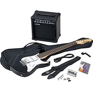 Yamaha EG112C Set di Chitarra Elettrica, Nero/Bianco
