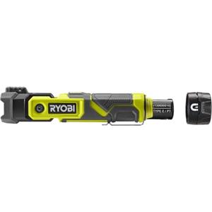 RYOBI RLP4-0, Torcia Orientabile LED 4V USB, 3 Capacità di Illuminazione, Max Lumen 640, Fissabile su Superfici Metalliche, Leggera e Potente, Batteria e Caricabatterie non Inclusi
