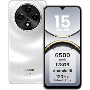 LAGENIO A12 Smartphone Android 15, 12GB+128GB/1TB TF, 6.9" HD+Schermo/120Hz Telefono Cellulari, Octa-Core, Batterie 6500mAh, Caméra AI 13MP/Widevine L1/OTG/Dual Nano SIM/Face ID