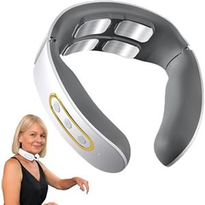 Generico Neuroneck Pro La Soluzione 11-in-1 per La Cervicale, Neuroneck Pro Cervicale Massaggiatore, 6 Modalità E 9 Livelli Di Intensità, Ricaricabile Portatile per Casa Ufficio Viaggi (Bianco)