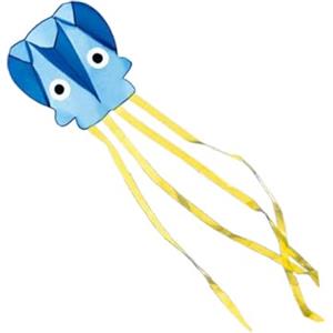 Generic Aquilone da Giardino per Ragazzi Giocattolo da Esterno Facile da Far Volare Struttura Compatta Adatto a attività Ricreative Gite, Blu