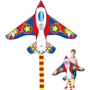 VLEDARLING Aquilone per Bambini e Adulti, Fighter Plane Kite, Aquiloni per i Bambini, Aquiloni Colorati, Aquilone per Principianti Facile da Far Volare, con Linea di Kite da 100M