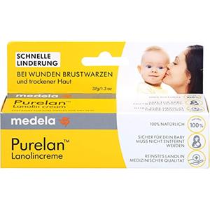 Medela Crema per Capezzoli Purelan 100 - Lenitiva e Protettiva con Lanolina Pura, 37g
