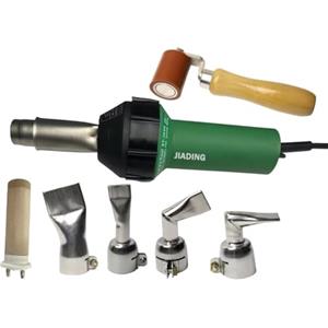 JIADING - Saldatore professionale in plastica ad aria calda da 110 V, 1600 W, saldatore a pistola di saldatura in PVC con ugello di velocità, elemento di calore
