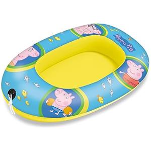 Mondo Toys - Peppa Pig Small Boat - Canotto Gonfiabile / Gommone per Bambini - misura 94 cm - Facile da Gonfiare e Sgonfiare - PVC Termosaldato resistente - ideale per spiaggia, mare, piscina - 16641