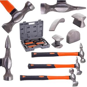 TC TECHNIC Set professionale per la rimozione delle ammaccature con martello e incudine