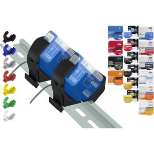 Shelly Hutschienenhalter PW3D Print Worth - Supporto per binario 3D PWG3-Mini per 32 Shellys: 1,1PM,2PM, Shutter,1L,2L,EM,i4,i4DC,i4LR,Dimmer,Dimmer Dali,RGBW PM (Wave/Plus,G3,G4) (2 x nero)
