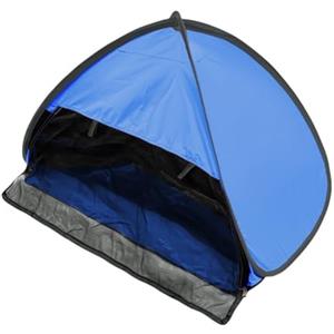 Nexbrill Tenda da spiaggia con strato di blocco della luce in vinile nero e tessuto esterno rivestito in argento, offre resistenza al sole e al vento (con tenda in vinile nero)