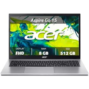 Acer Aspire Go 15 | PC Portatile | 15.6 | Ryzen 7 | 8GB | 512GB | 15.6 FHD 60Hz | AMD Ryzen™ 7 5825U | 8GB RAM | 512GB SSD | Windows 11 Home | Tastiera IT QWERTY | Alimentatore non incluso