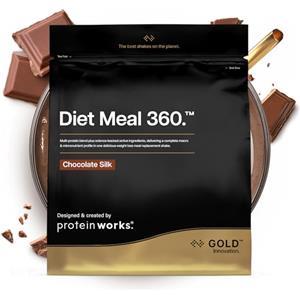 THE PROTEIN WORKS Protein Works | Diet Meal 360 - Gold, Crema alla Vaniglia, 14 Pasti, 1kg | Shake Sostitutivo Pasti Dietetico, Nutrizionalmente completo, 24 Vitamine & Minerali, Omega 3, Semi Di Lino, Inulina