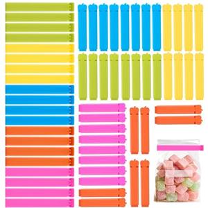 AiQInu 30 Pezzi Mollette Chiudi Sacchetti 7/11 cm, Chiudi Sacchetti Cucina, Clip Chiudi Sacchetti Riutilizzabile per Snack, Caffè, Caramelle, patatine e così via - Colorato