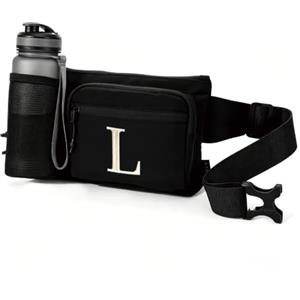 A-Z BAG Marsupio personalizzato con tasche multiple per escursionismo, passeggiate con il cane, viaggi e attività all'aperto, regali per uomini e donne, L, Cintura per soldi