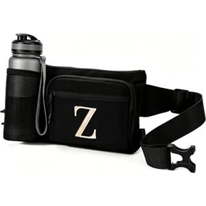 A-Z BAG Marsupio personalizzato con tasche multiple per escursionismo, passeggiate con il cane, viaggi e attività all'aperto, regali per uomini e donne, Z, Cintura per soldi