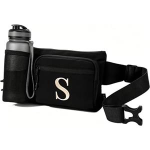 A-Z BAG Marsupio personalizzato con tasche multiple per escursionismo, passeggiate con il cane, viaggi e attività all'aperto, regali per uomini e donne, S, Cintura per soldi